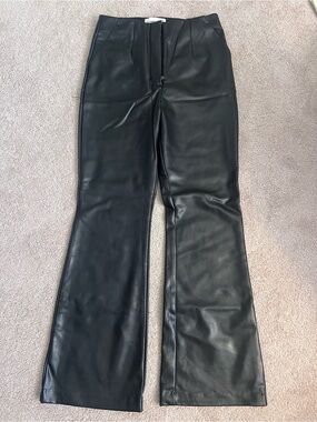 Abercrombie & Fitch Black Vegan Leather Pants